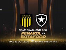 Link Live Streaming Penarol vs Botafogo, Nonton Leg 2 Semifinal Copa Libertadores 2024 di Sini