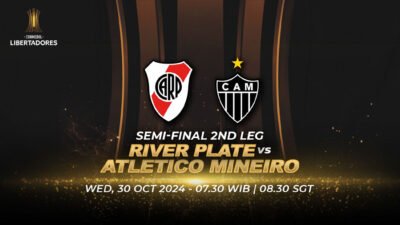 Link Nonton Live Streaming River Plate vs Atletico Mineiro di Leg 2 Semifinal Copa Libertadores 2024