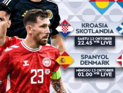 Link Nonton Live Streaming Spanyol vs Denmark di UEFA Nations League