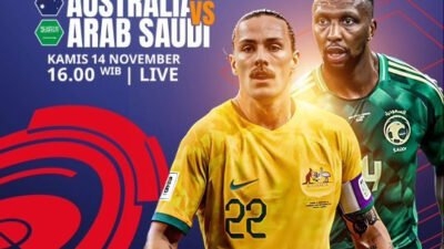 Link Live Streaming Australia vs Arab Saudi di Kualifikasi Piala Dunia 2026