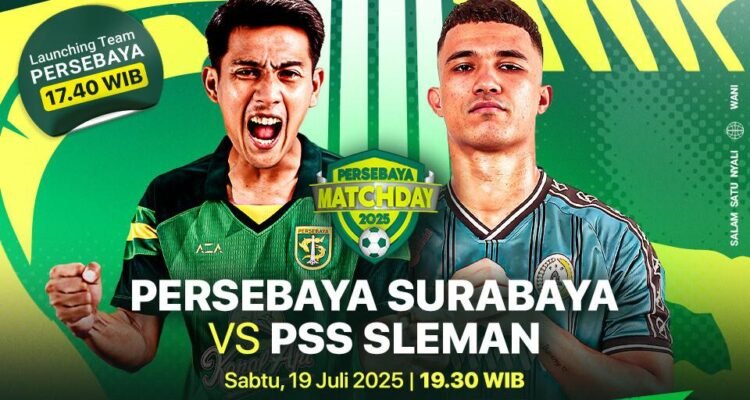 streaming persebaya pss sleman