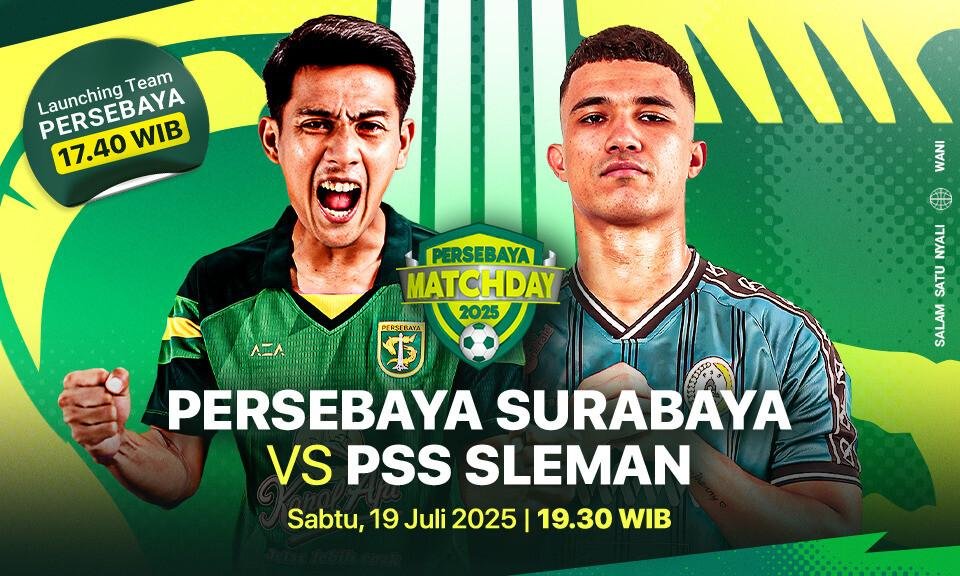 streaming persebaya pss sleman