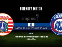 Live Streaming Persija vs Arema, Cek Link dan Jadwalnya di Sini