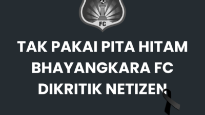 Netizen Kritik Bhayangkara FC gara-gara tak Memakai Pita Hitam