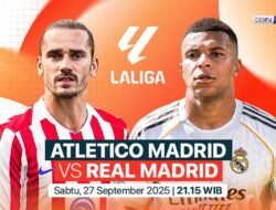 Live Streaming Atletico Madrid vs Real Madrid Masih Berlangsung, Cek Link-nya di Sini