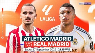 Live streaming Atletico Madrid vs Real Madrid