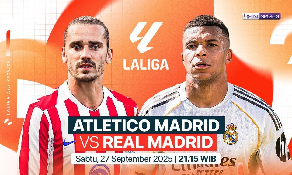 Live streaming Atletico Madrid vs Real Madrid