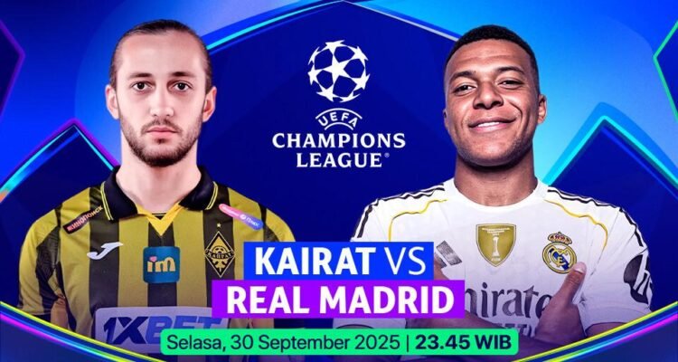 Live streaming FC Kairat vs Real Madrid