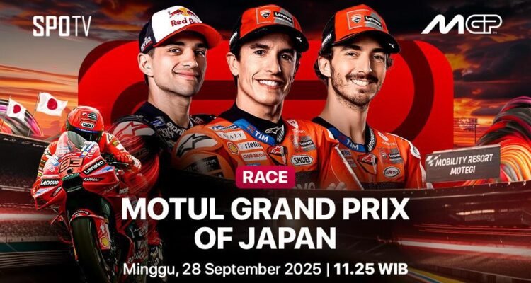 Live streaming MotoGP Jepang 2025