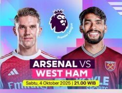 Sedang Berlangsung Live Streaming Arsenal vs West Ham United, Cek di Sini