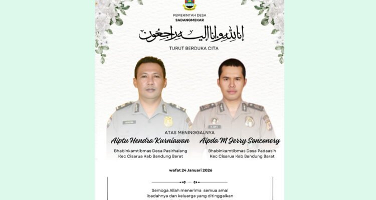 kecelakaan polisi longsor cisarua